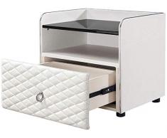 Giow Nachttisch nachttisch, Schlafzimmer kleine Kunstleder Moderne multifunktions lagerung lagerung nachttisch, geeignet für Wohnzimmer/Schlafzimmer/arbeitszimmer, 3 Farben zur Auswahl (Farbe