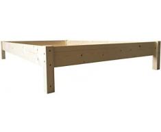LIEGEWERK Futonbett Bett Holz Holzbett Massivholzbett 90 100 120 140 160 180 200 x 200cm, hergestellt in BRD (100cm x 200cm)