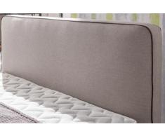 lifestyle4living Boxspringbett in beige, Liegefläche 100 x 200 cm, inkl. Kaltschaum-Topper, inkl. Bonell-Federkern-Matratze
