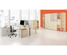 Gera Möbel Schranksystem Flex Schiebetürenschrank, Holzdekor, ahorn/ahorn, 120 x 42.5 x 118.2 cm