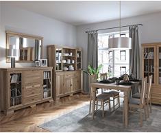 Eckkommode KORA Kommode Eckschrank Klassiche Möbel (Canyon Eiche)