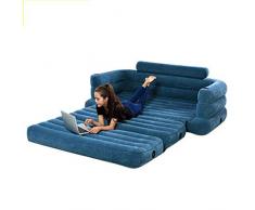 Giow Doppel Luftbett Multifunktions Tragbare Schlafsofa Matratze Sofa Stuhl Couch Beflockt Luftbett Matratze 231x193x71cm