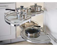 SO-TECH® 500 mm Links LeMans II Eckschrank Beschlag silbergrau