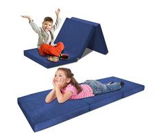 Wolketon Klappmatratze 195x120x9cm Matratze Bestehen aus Polyurethanschwamm ohne Pulver Dichte bis 26 kg/m³ Faltmatratze bis 100kg belastbar