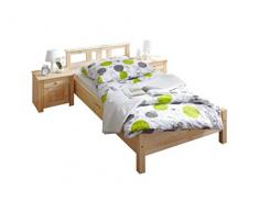 Einzelbett Merci Massivholz Kiefer Natur 100 x 200 cm