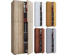 VCM Kleiderschrank Jugendschrank Schlafzimmerschrank Lona Kern-Nussbaum