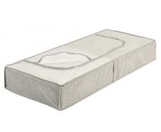 Wenko 64514100 Unterbettkommode Balance, Unterbett-Aufbewahrungstasche mit Sichtfenster, 105 x 15 x 45 cm, Taupe