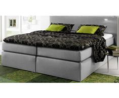 4.4.3.2977: modernes Box-Springbett - Boxspringbett 180x200cm - Topper waschbar - obere Matratze Tonnentaschenfederkern - Box mit Bonell-Federkern