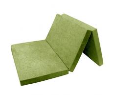 FORTISLINE Klappmatratze Gästematratze 06. Hellgrün XXL - 195x120x9cm W396_06