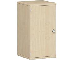 Geramöbel Drehtürenschrank mit Schloss 2 OH, Tür links gehängt, 768x400x425, Ahorn