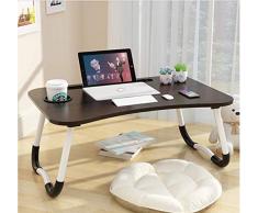 Laptop-Betttisch, Frühstück Serviertablage,Notebookständer, Lese Tisch Stabiler Tragbarer, Bett Tablett mit Tassenschlitz, Multifunktionstisch(60 * 40cm)
