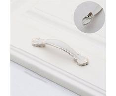 MmDLai Moderne Minimalistische Gewölbte Griffe Exquisit Geschnitzte Griffe Schrank Türgriffe Europäische Elfenbein Kleiderschrank Griffe F Griff ziehen