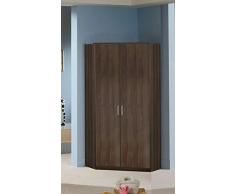 Wimex Kleiderschrank/ Eckschrank Osaka, 2 Türen, (B/H/T) 95 x 199 x 95 cm, Columbia Nussbaum