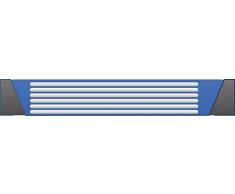 Premium Comfort Wasserkern für Wasserbett oder Wasserbettmatratze - eine Seite für Bettgröße 180x200 cm - Bettaufbau: Dual - Softsideumrandung: innen keilförmig - Höhe innen: 20-23 cm - Beruhigungsstufe 90% /F6