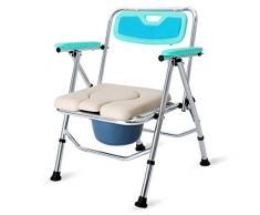 LUNAH Duschsitz Nachtkommoden Badestuhl für Toilette Tragbare Bidetdusche für ältere Menschen mit Behinderung Schwangere Badezimmerhocker (Farbe: Grün, Größe: 48 cm)