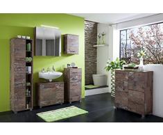 Schildmeyer 125630 Highboard, 81 x 95 x 32 cm, panamaeiche dekor
