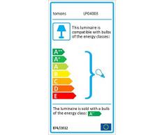 Tomons Nachttischlampe Dimmbar aus Holz, Moderne Stil LED Tischlampe, Schreibtischlampe Retro für Schlafzimmer oder im Hotel oder Café - Weiß