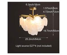 Lüster Deckenleuchte Deckenlampe Crystal Von Modernes Design Kron-leuchter Aus Aluminium Kunst-Kristal Mit E27 Sockel Für Wohnzimmer Schlafzimmer