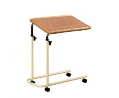 Days Betttisch mit Rollen, Höhe und Neigung einstellbar, tragbarer und robuster Laptop-Schreibtisch mit Rädern, voll verstellbares Bett und Stuhl, Tisch, laminiert Top, Feste Version