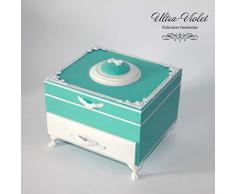 Kommode/Minikommode mit Spiegel, Schatulle,Box, schachteln, Kästchen, wood, für schmuck