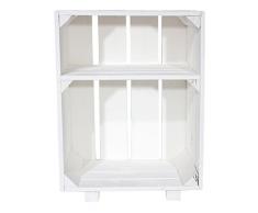 Vintage-Möbel24 GmbH 2er Set NACHTTISCH MIT Boden Shabby CHIC Serie 30,5X40X54CM Regal, Schrank, Ablage,Holzschrank, Obstkiste,Apfelkiste,Holzkiste, Nachtscharank