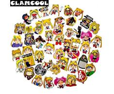 BLOUR Nette schöne Animation Sailor Moon Girl Aufkleber Scrapbooking für Frisierkommode, Schultasche, Spielzeugauto Gepäck Decoration50pcs