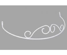 DécoProfi Betthimmel, Rundbogen für Himmelbett, Baldachin, weiß, Stahl geschmiedet