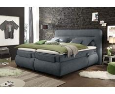 Froschkönig24 Evolution Boxspringbett mit Motor 160x200cm elektrisch Doppelbett Anthrazit