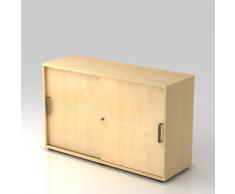 Schiebetürenschrank Farbe: Ahorn, Grifftyp: Streifengriffe