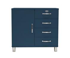Tenzo 5235-023 Malibu Designer Kommode / Sideboard Holz, petrol, 41 x 98 x 92 cm