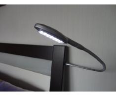 LED Bettleuchte BETA-C, Nachttischlampe, Bettbeleuchtung, 2er SET, chrom