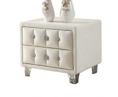 Leder Nachttisch Weiß Nachttisch Schlafzimmer Schubladenschrank