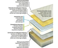 Waterline Extra 90x200cm Matratze mit Orthopädischem Kaltschaum und Latex