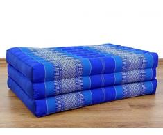 livasia Kinder Klappmatratze aus Kapok, faltbare Naturmatratze, 70 x 140 x 8cm, klappbare Matratze, Faltmatratze