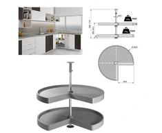 Patrol Group Eckschrank 3/4 Drehboden Karussellboden Topfkarussell Ø810 GRAU