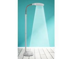 Kenley Stehlampe Leselampe - Energiesparend 27W Tageslichtlampe - Modern Deckenfluter Standleuchte Standlampe Stehleuchte für Schlafzimmer oder Wohnzimmer - Flexibler Hals - Weiß Tageslicht