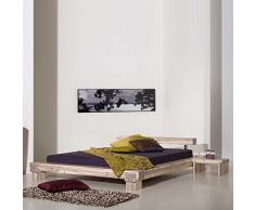Pharao24 Massivholzbett aus Holz Akazie Massivholz Breite 200 cm Liegefläche 160x200
