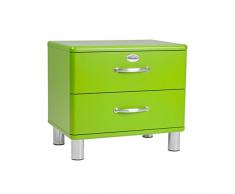 tenzo 5212-021 Malibu Designer Nachtkommode, MDF lackiert, 54 x 60 x 41 cm, grün