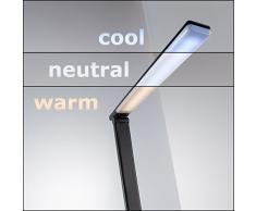 LED Schreibtischlampe Dimmbar USB Ladeanschluss Inkl. LED Platine 230V IP20 5W Tischleuchte Nachttischlampe In 7 Helligkeitsstufen Dimmbar 5 Farbtemperaturen Kaltweiss Bis Warmweiss Touch Control Lampe Tischlampe 230v Volt Kunststoff Schwarz 500lm