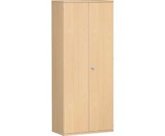 Geramöbel Drehtürenschrank mit Schloss 5 OH, 1920x800x425, Buche