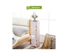 Zhhlaixing Hochschrank Badregal Badmöbel Badschrank Badezimmerhochschrank Eckschrank Eckkommode für Bad mit 1 offenen Fächern