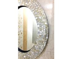 Wandspiegel Schlafzimmer Perlmutt Inlay Oval Frame dekorative Inneneinrichtungen