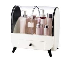 Staubdicht Makeup Box Frisierkommode Hautpflege Kosmetik-Aufbewahrungsbehälter-Regal Desktop-Finishing Home Geschenk Lippenstift Aufbewahrungsbox (Color : A)