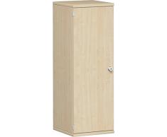 Geramöbel Drehtürenschrank mit Schloss 3 OH, Tür links gehängt, 1152x400x425, Ahorn