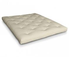 Futon Roku Baumwollfuton Futonmatratze mit 8X Baumwolle von Futononline, Größe:120 x 200 cm, Color Futon SE Amazon:Natur/Filz weiß