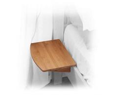 Nachttisch Nachtschrank, Nachtkonsole Regal Bettablage aus Bambus (Natural, Clips 31mm)