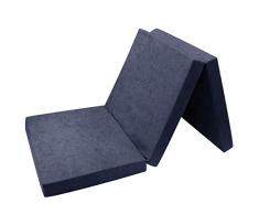 FORTISLINE Klappmatratze Gästematratze 11. Marineblau L - 195x80x9cm W389_11
