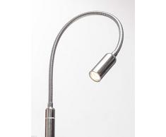 3W LED Bettleuchte dimmbar Leseleuchte Nachttischlampe Bettlampe Leselampe, Auswahl:1er Set chrom