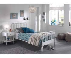 Vipack Alana Set Best. aus Einzelbett 90 x 200 u. Nachtkonsole, Weiß