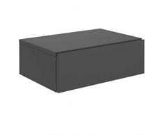 CARO-Möbel Wandregal Anne hängende Nachtkommode Wandboard Nachttisch mit 1 Schublade schwebend, grifflose, in grau anthrazit